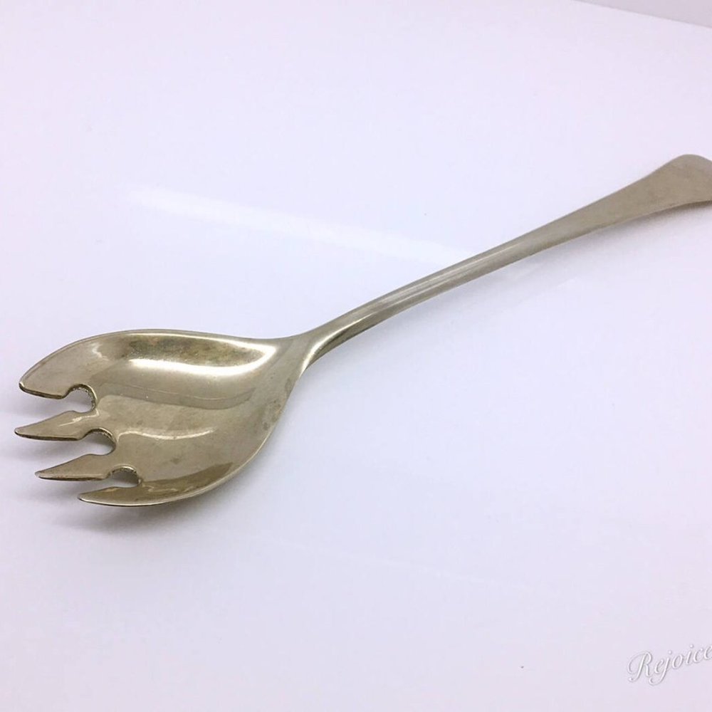 Two Vintage Silverplated Italy Salad Serving Forks